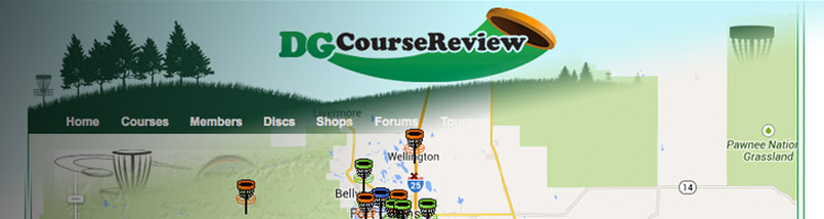 graphic of disc golf course maps