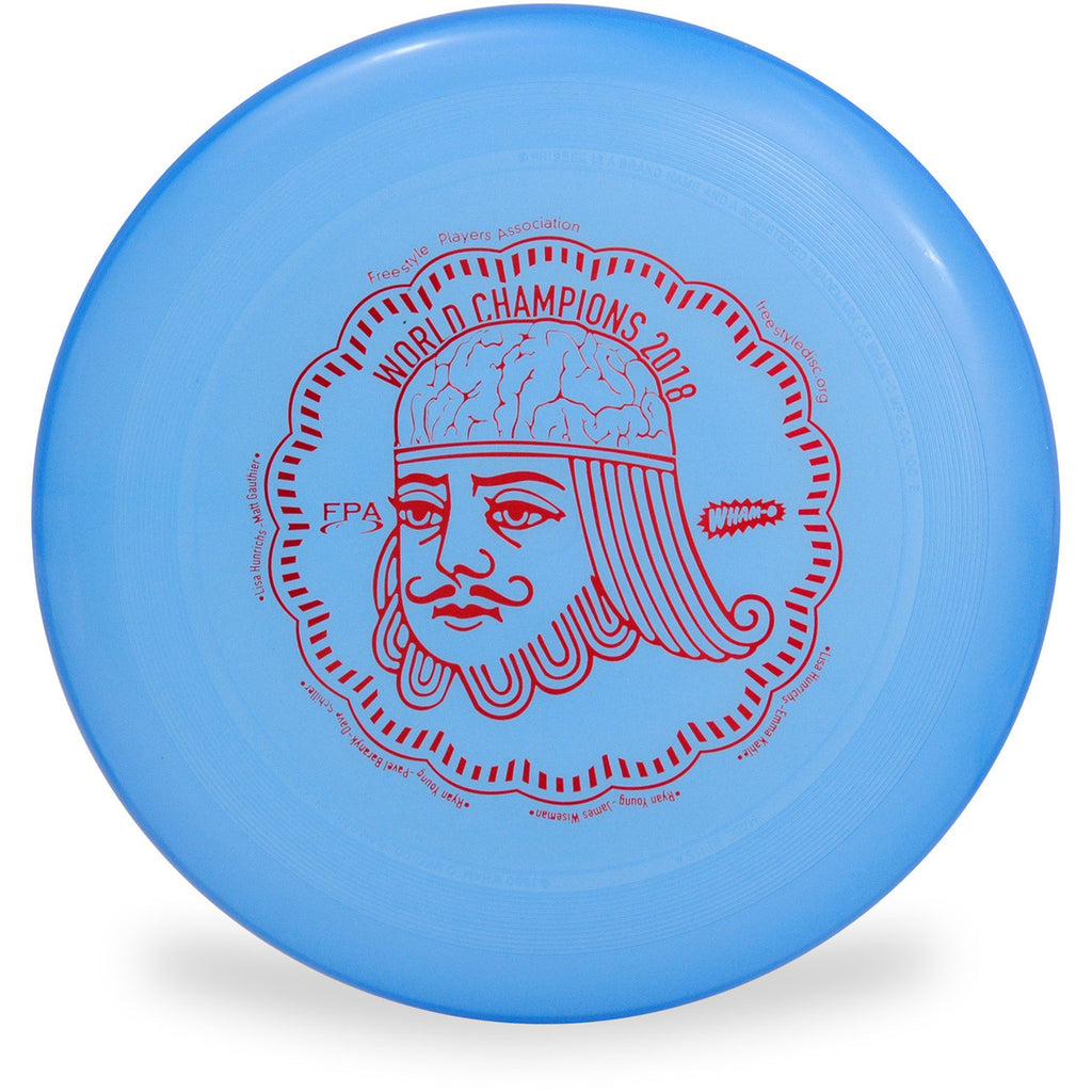 WHAM-O 100 MOLD FRISBEE - CUSTOM FPA 2019 DESIGN blue
