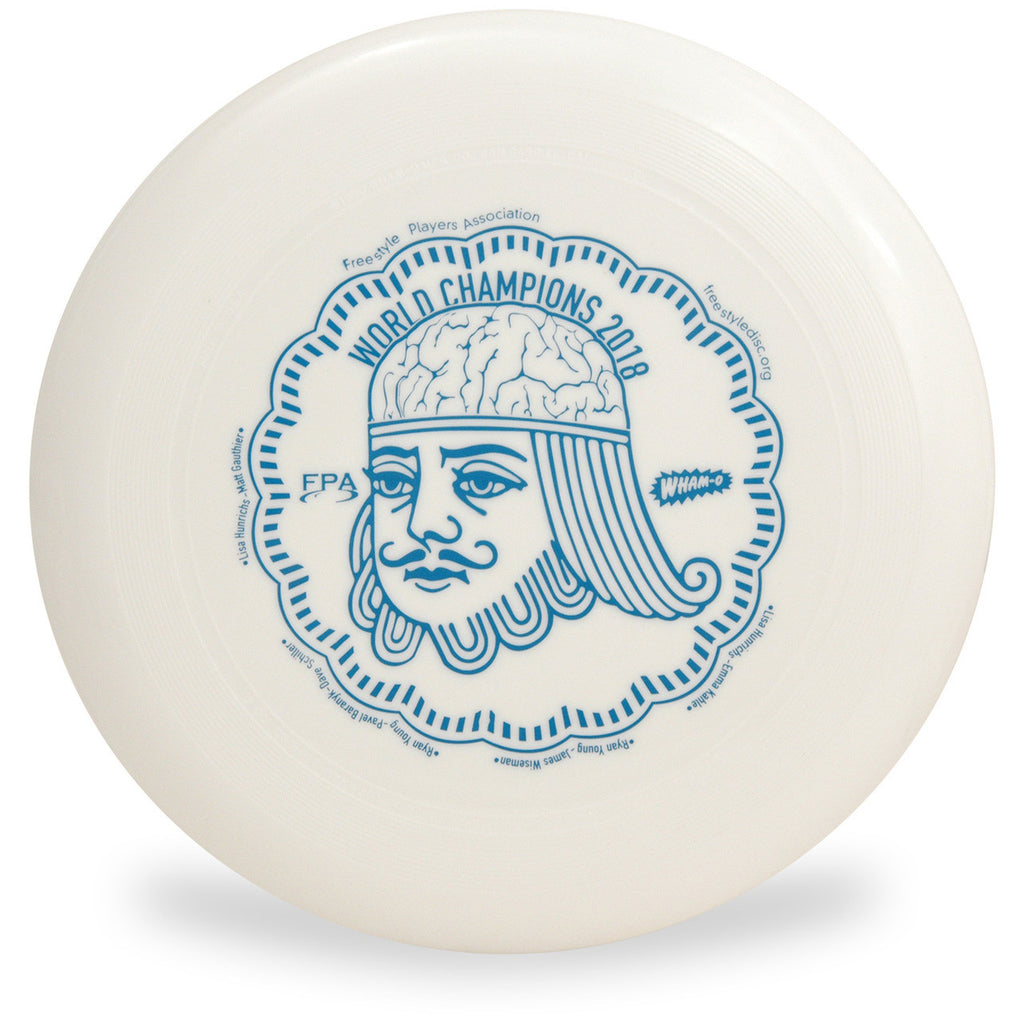 WHAM-O 100 MOLD FRISBEE - CUSTOM FPA 2019 DESIGN white