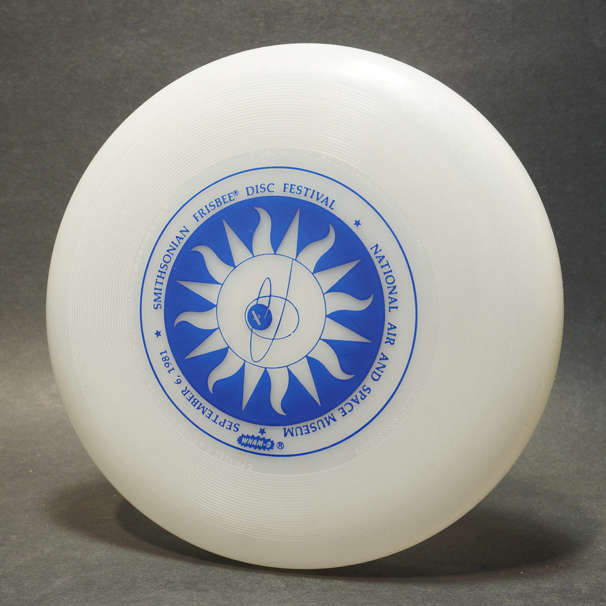Wham-O Frisbee (40 F mold) Smithsonian Frisbee Disc Festival National Air and Space Museum September 6, 1981