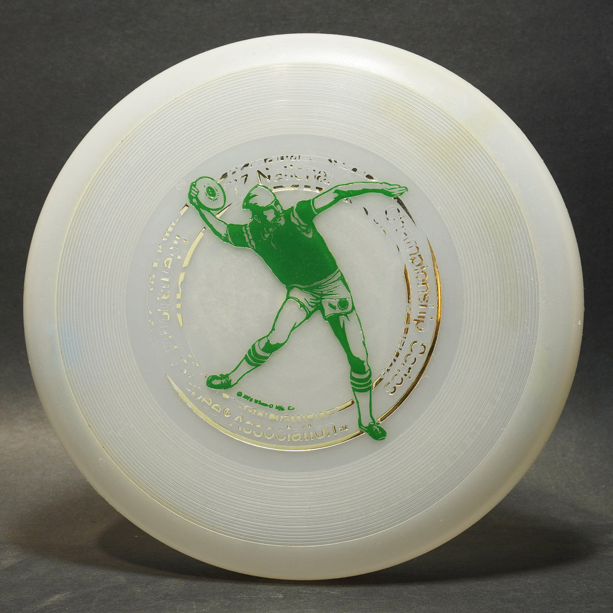 Wham-O 50 Mold 1977 IFA National Championship Series, John Bird Green Bird
