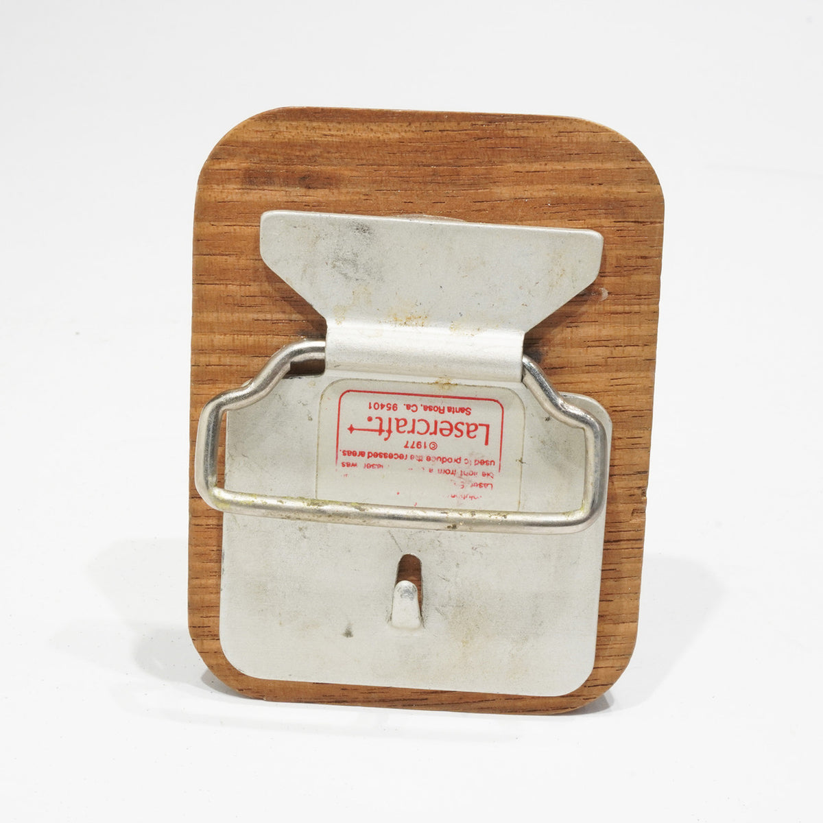 Wham-O Belt Buckle - Wood 1977 World Frisbee