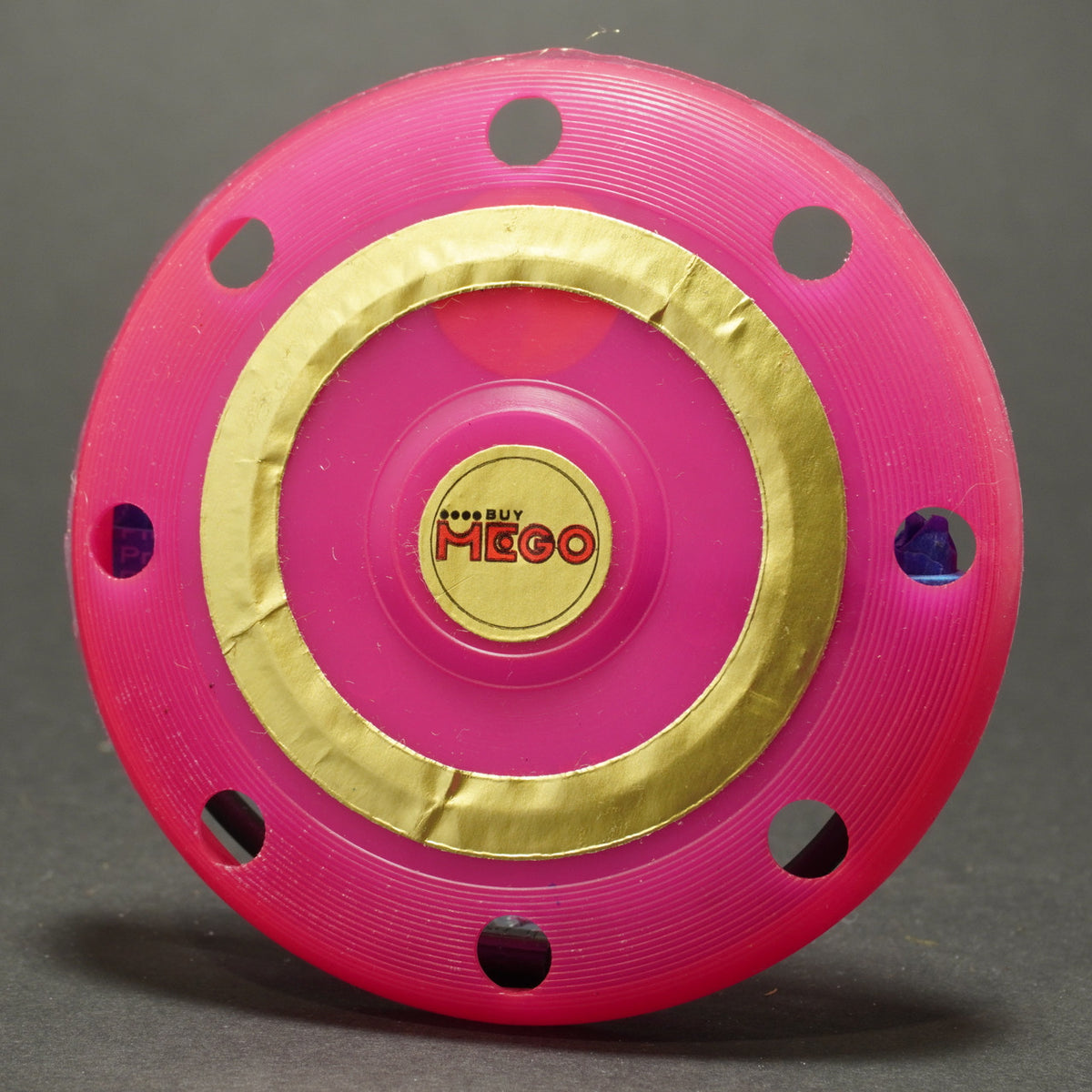 Larami Mini Flying Disc MEGO Label, Pink 3.75-Inch Vintage Disc 13g