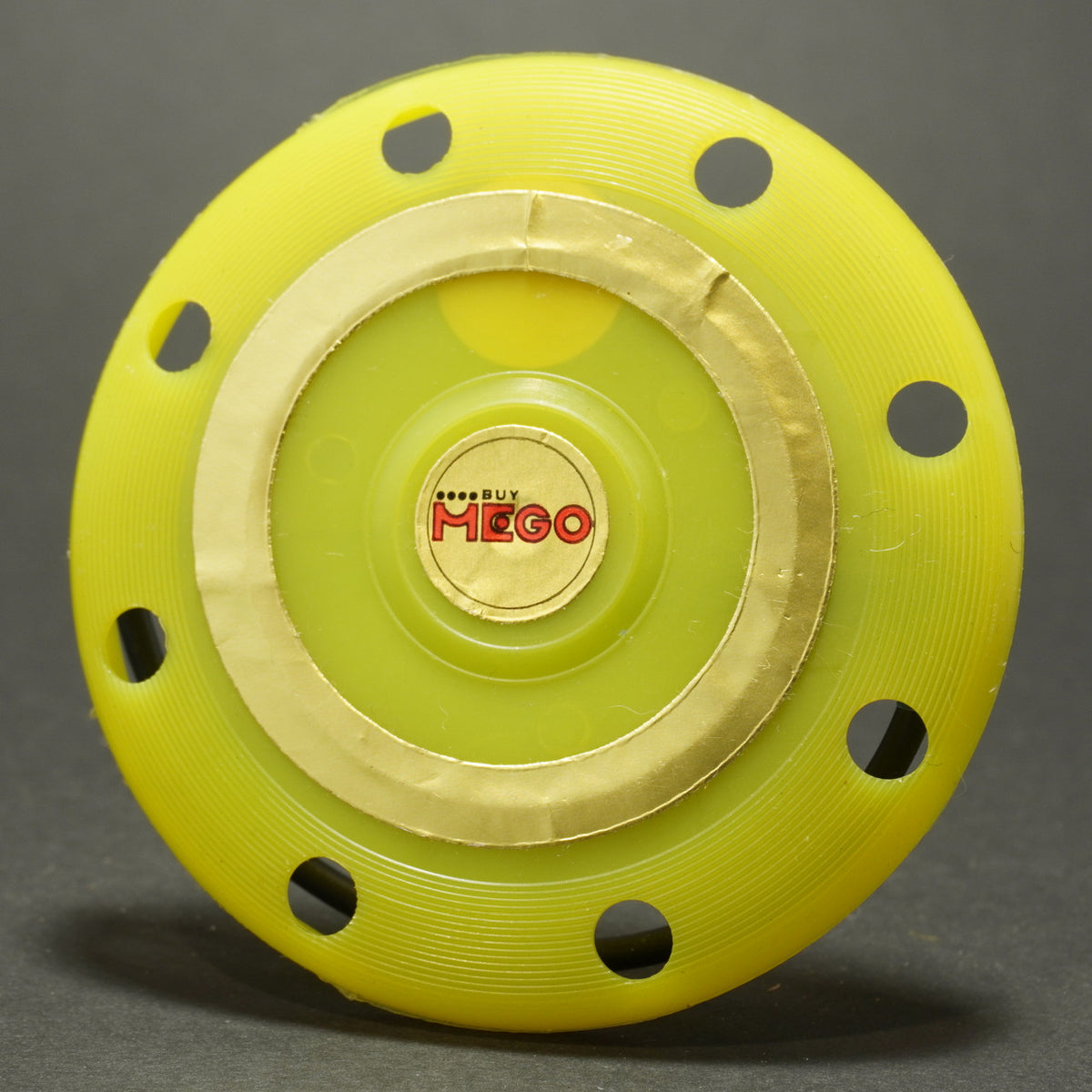 Larami Mini Flying Disc MEGO Label, Yellow 3.75-Inch Vintage Disc 13g