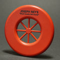 Wagon Wheel Mini Ring Joseph Ney's, Red Vintage Flying Disc Toy 3.75 in