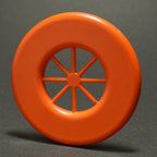 Wagon Wheel Mini Flying Disc Ring, Blank Orange 3.75 in 6g