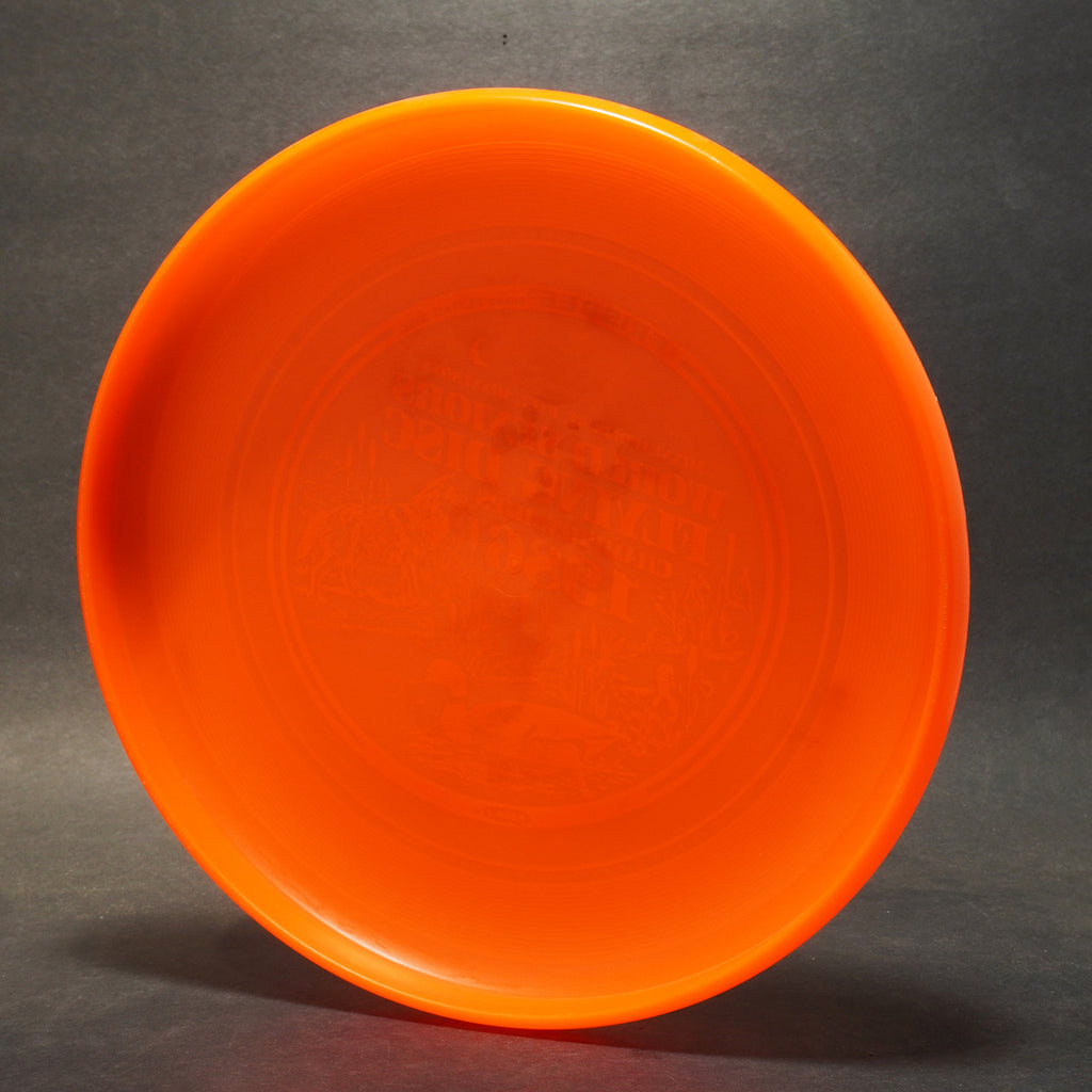 Wham-O World Class Frisbee (63B P) 1986 World Senior Flying Disc Championships - White
