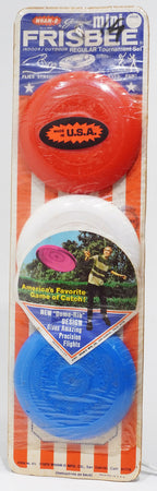 Wham-O Genuine Regular Tournament Mini Frisbee Set of 3
