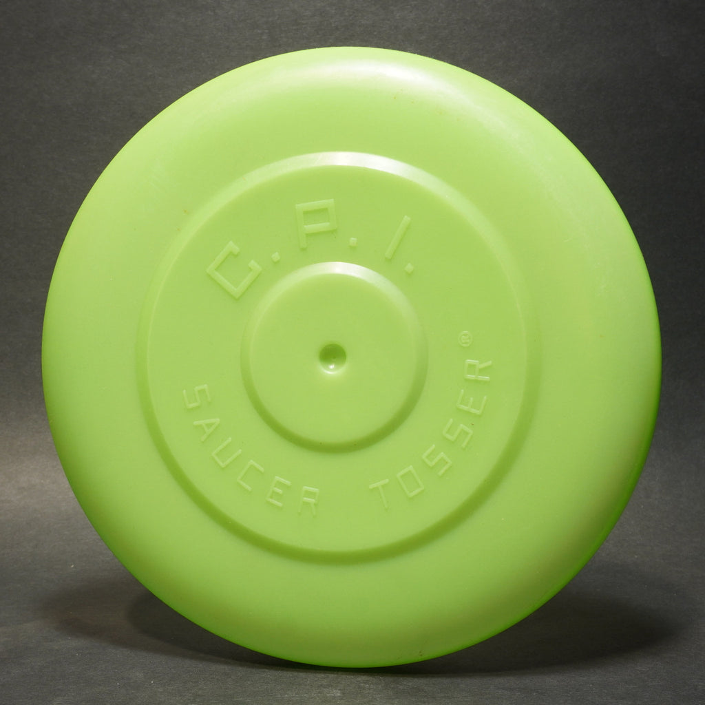 CPI Saucer Tosser Green Vintage Flying Disc 9.5 Inch