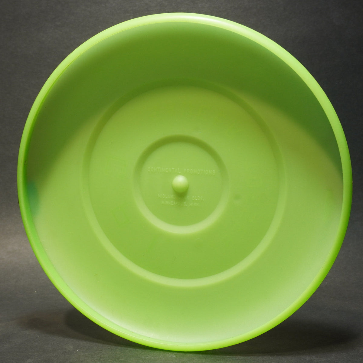 CPI Saucer Tosser Green Vintage Flying Disc 9.5 Inch