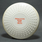 M-1 Toys Flying Sun Saucer Vintage Flying Disc, Printed w/ Princeton Bank & Trust 7.75 in