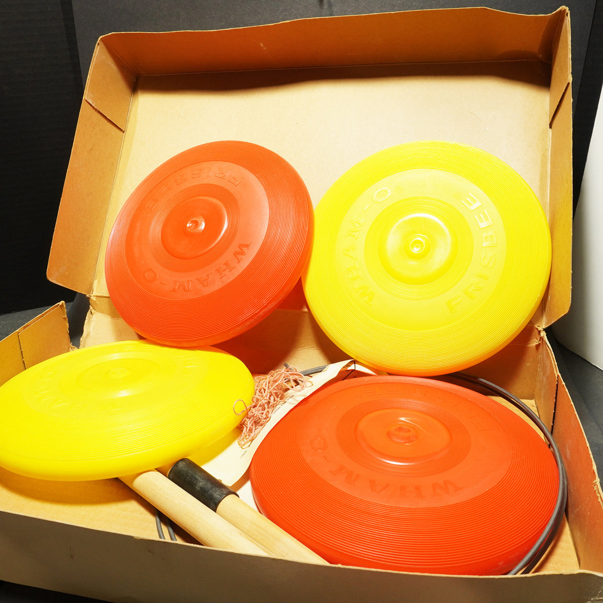 Wham-O Vintage Frisbee Horseshoes w/ Regular Frisbees