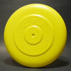 CPI Saucer Tosser Raised Letters, Yellow Vintage Flying Disc 9.5 in