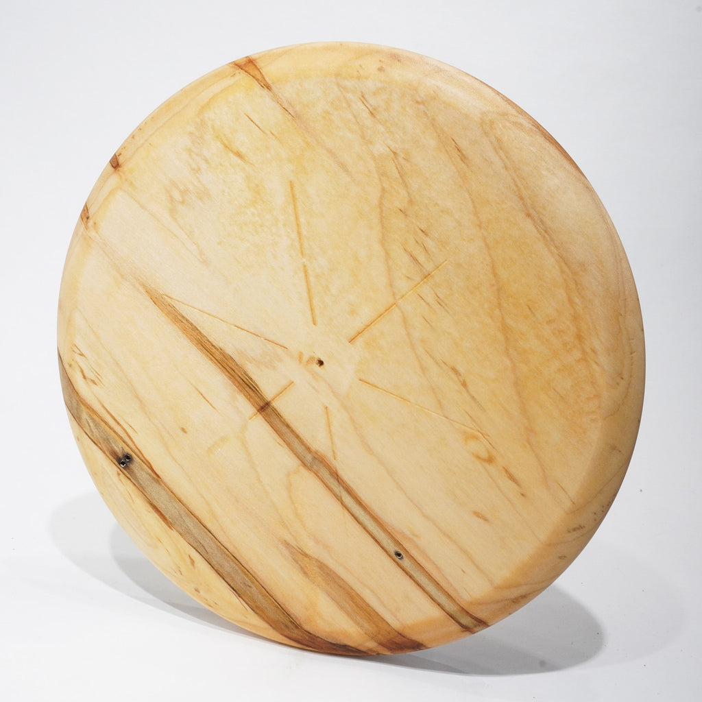 Back of Wood Disc Golf Plaque