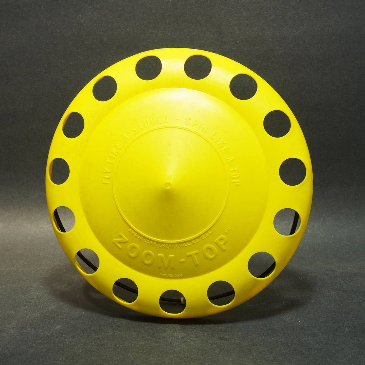 Amsun Zoom Top "Fly Like a Saucer, Spin Like a Top" - Yellow