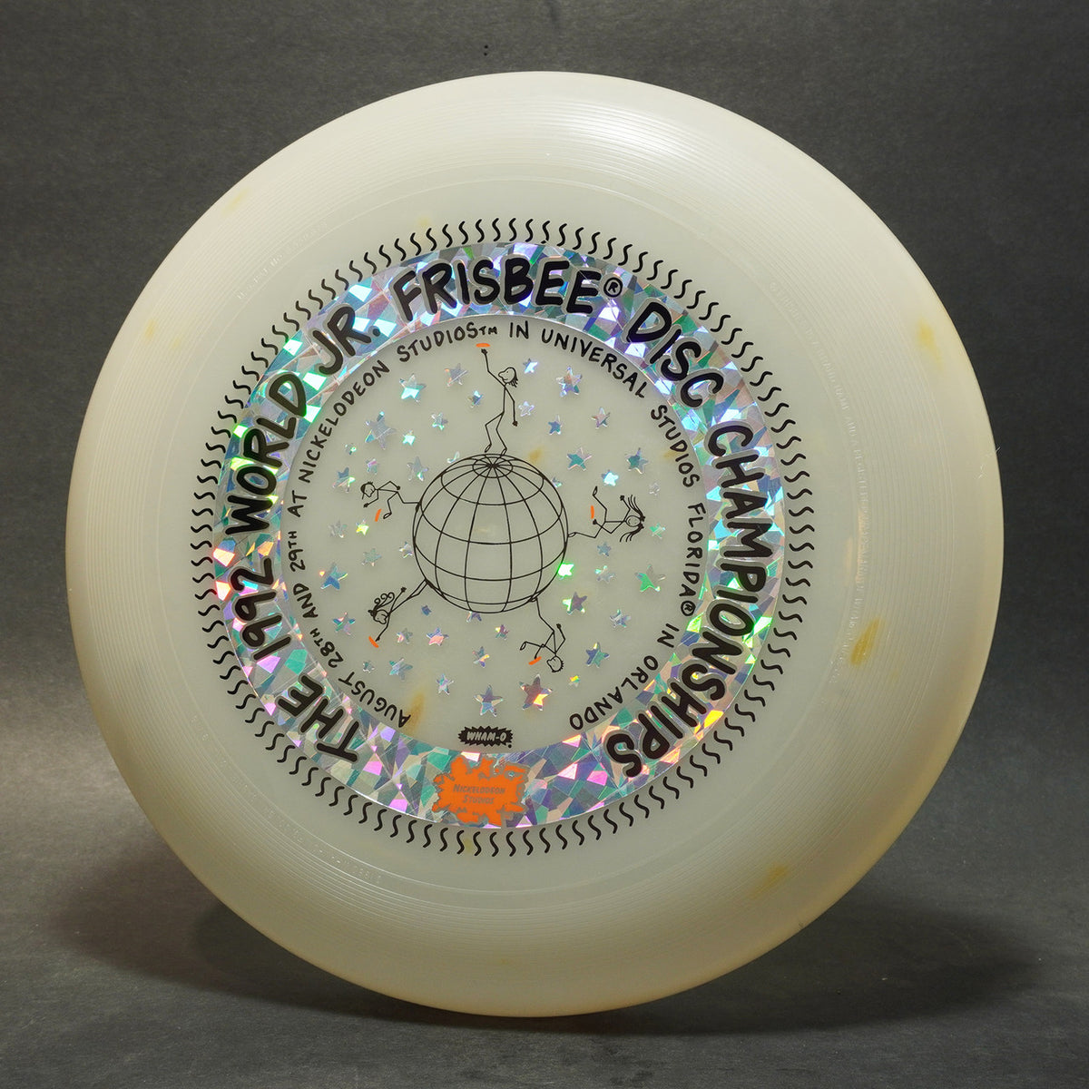 Wham-O Frisbee (82 E mold) UV Plastic 1992 World Jr Frisbee Disc Championships