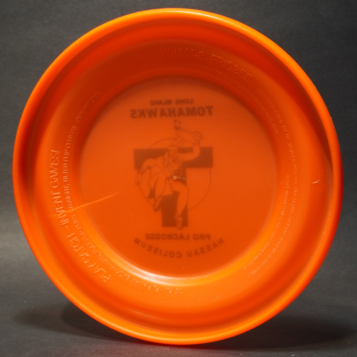 Wham-O Fastback Tomahawks Promotional Disc, FB2 Square Top Orange 100g (Damaged)