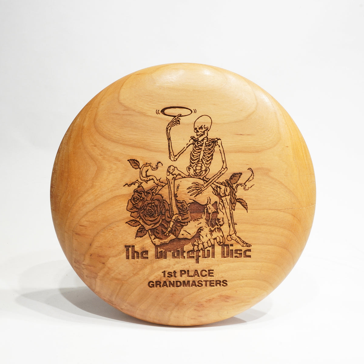 Wood Disc Golf Trophy / Award With Engraving