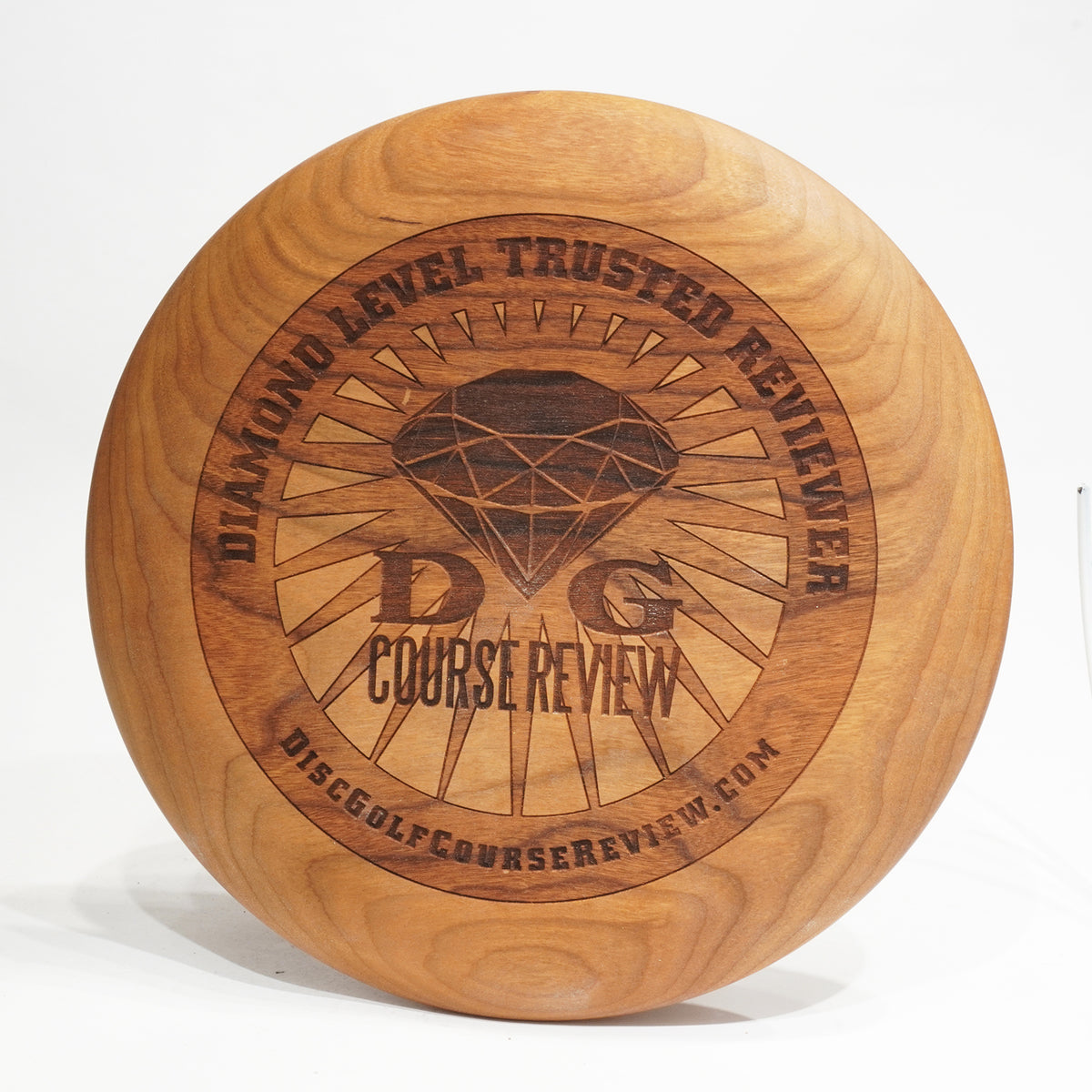 Wood Disc Golf Trophy / Award With Engraving