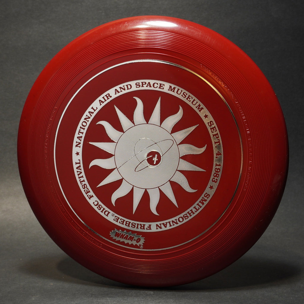 Wham-O 1983 Smithsonian Frisbee Festival 40 G Mold Frisbee, Brick Red 119g