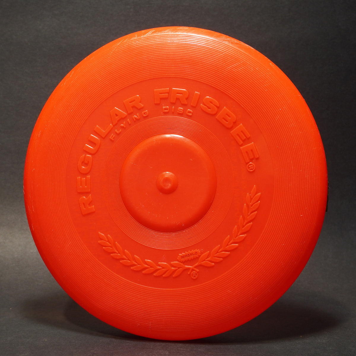 Wham-O Raised Letter Regular 13A Mold Flying Disc, Orange No Label 82g