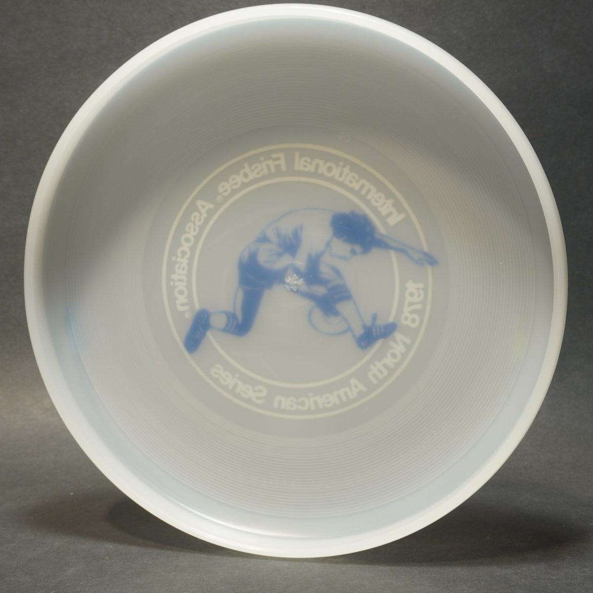 Wham-O North American Series 1978 Frisbee, 50 Mold Clear w/Blue Dave Marini 141g