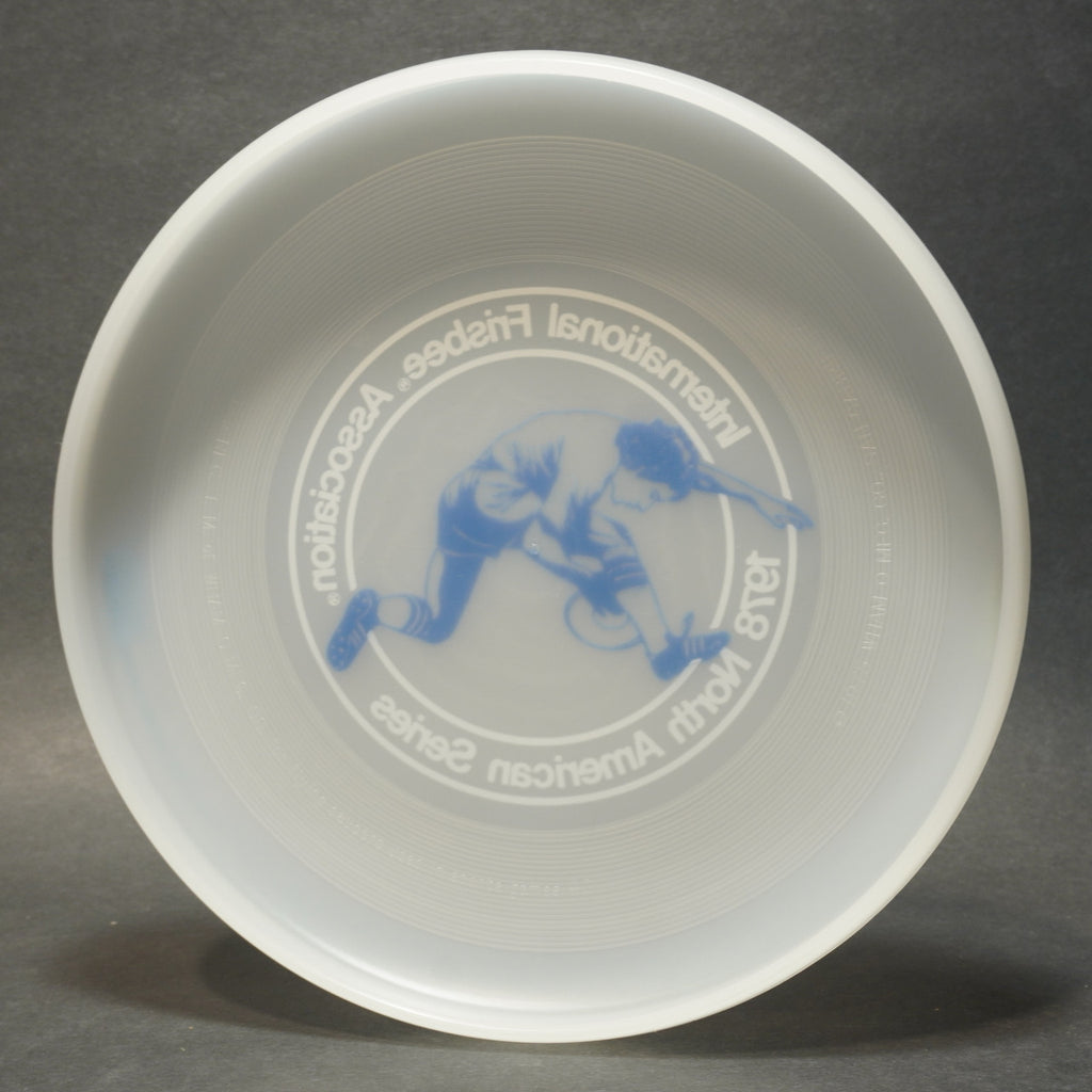 Wham-O North American Series 1978 Frisbee, 40 Mold Clear Disc w/Blue Dave Marini 119g