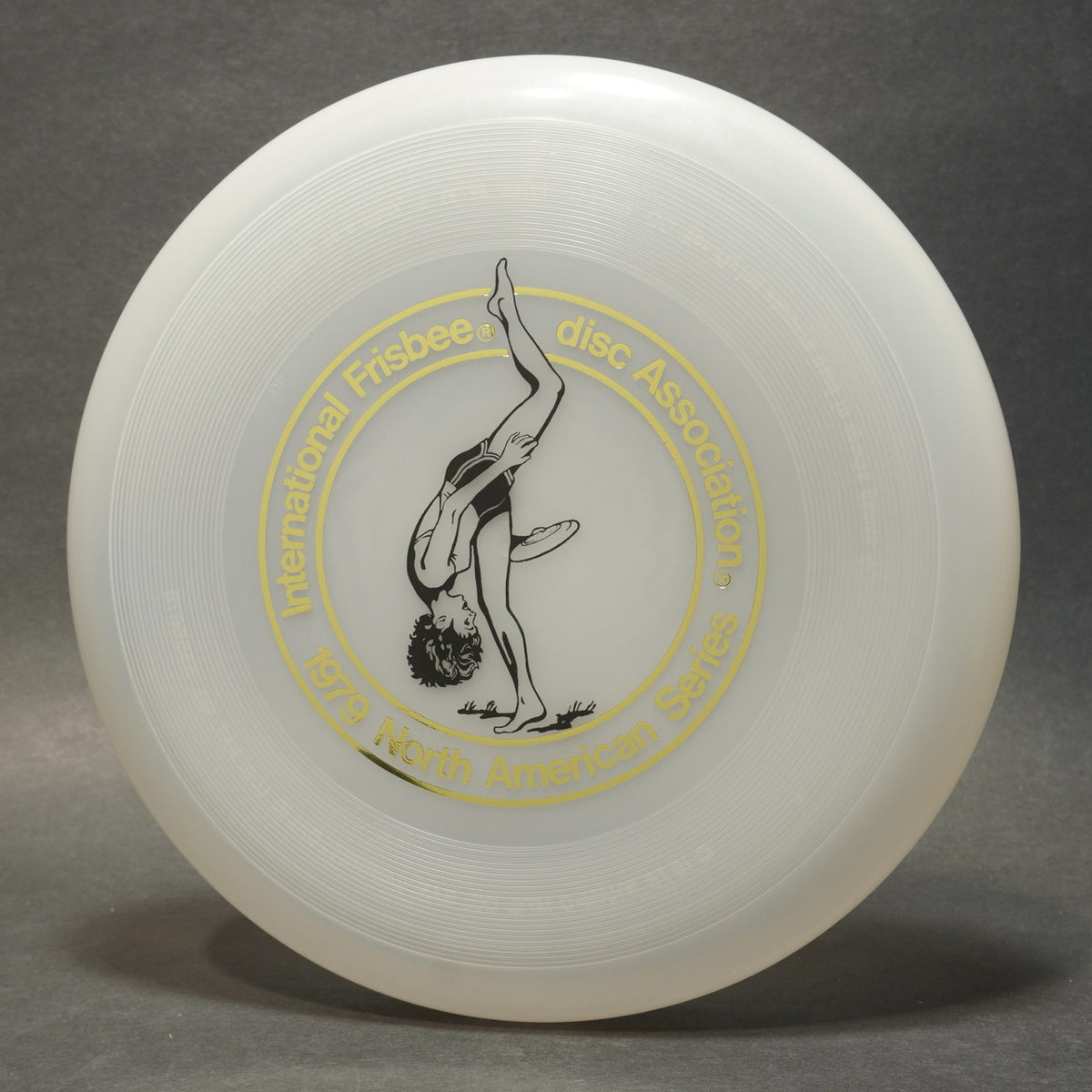 Wham-O North American Series 1979 Frisbee, 40 Mold w/ Black Jo Cahow Hot Stamp 119g