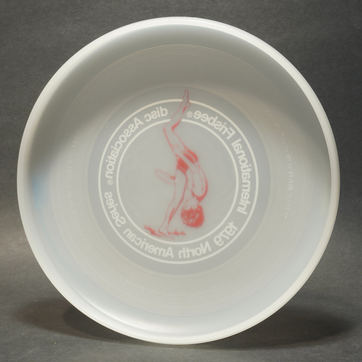 Wham-O North American Series 1979 Frisbee, 40 Mold w/ Red Jo Cahow Hot Stamp 119g (#2)