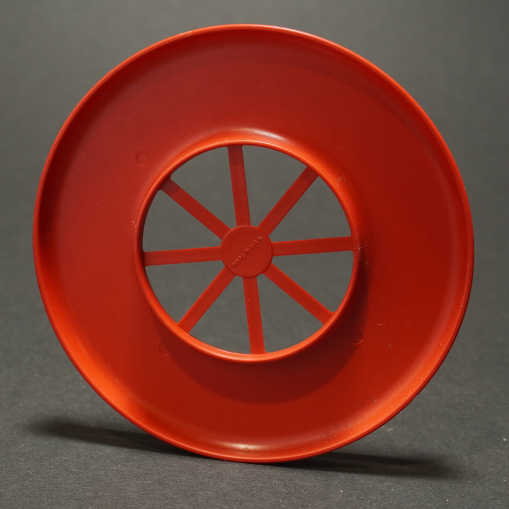 Wagon Wheel Mini Ring Joseph Ney's, Red Vintage Flying Disc Toy 3.75 in