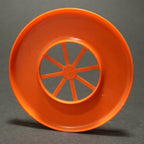 Wagon Wheel Mini Flying Disc Ring, Blank Orange 3.75 in 6g