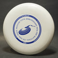 Wham-O 40 Mold Series 42B F Air and Space Museum Fifth Anniversary Flying Disc, White 119g Used