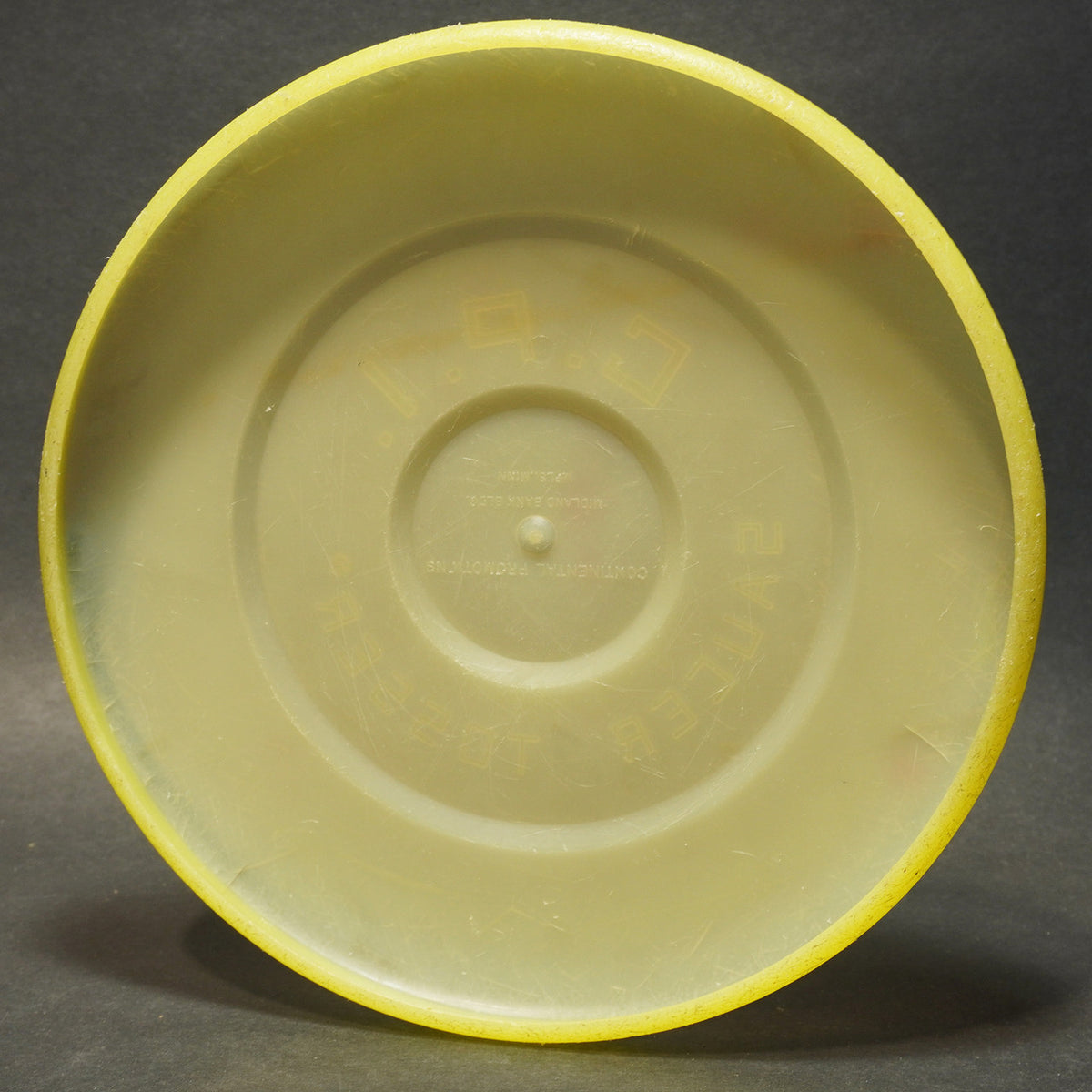 Continental Promotions Saucer Tosser Flying Disc, Light Yellow ~90g