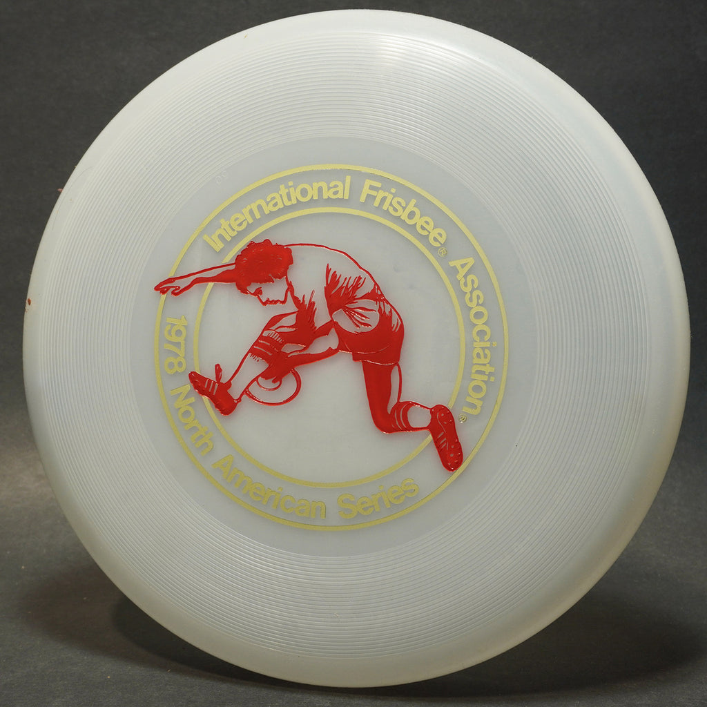Wham-O 1978 North American Series Disc, 50 Mold Clear w/ Red Marini 141g