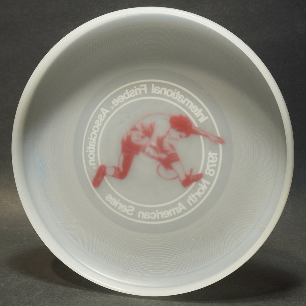 Wham-O 1978 North American Series Disc, 50 Mold Clear w/ Red Marini 141g