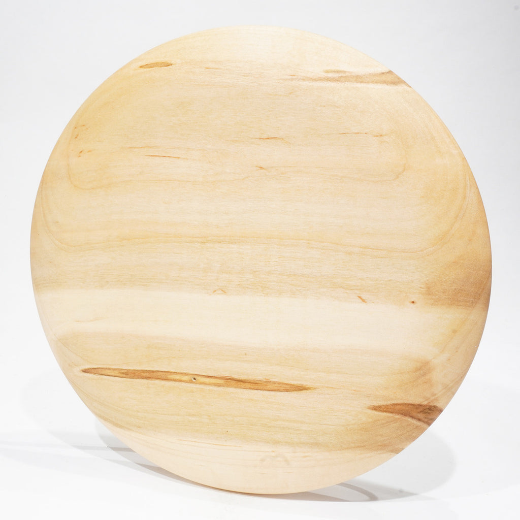 Solid Hard Wood 7" Wormy Maple Disc Golf Shaped Plaque