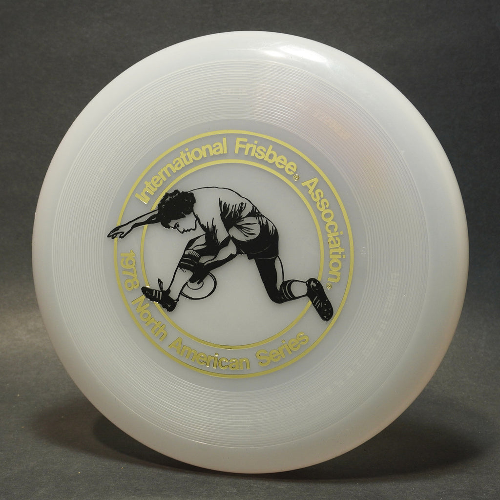 Wham-O North American Series 1978 Frisbee, 40 Mold Clear Disc Black Marini Design 119g