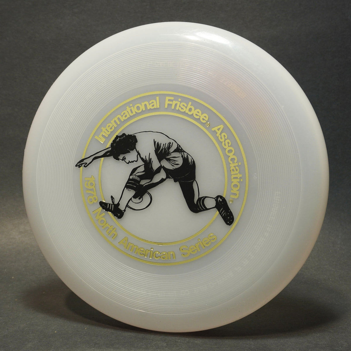 Wham-O North American Series 1978 Frisbee, 40 Mold Clear Disc Black Marini Design 119g