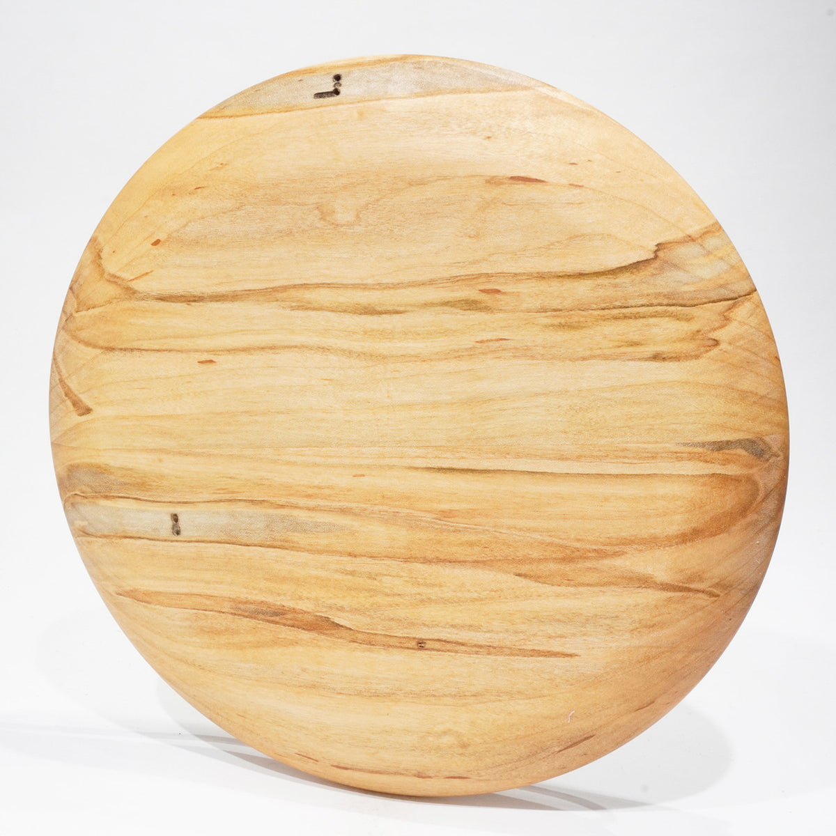 Solid Hard Wood 7" Wormy Maple Disc Golf Shaped Plaque