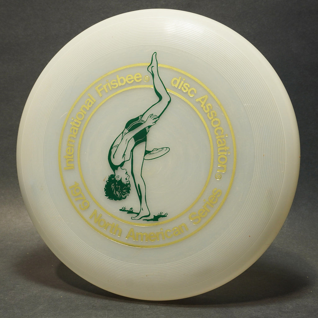 Wham-O 1979 North American Series 80 Mold Disc, Clear w/ Gold Green 165g Used