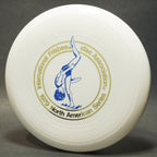 Wham-O North American Series 1979 Frisbee, 40 Mold White w/ Blue Jo Cahow 119g