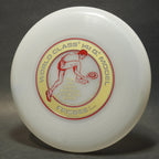 Wham-O 1981 North American Series 52A E Mold Disc,  Clear w/ Red Tompkins 141g