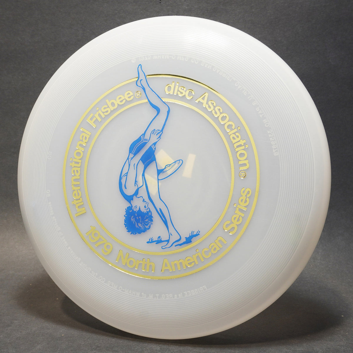 Wham-O 1979 North American Series 80 Mold Disc, Clear w/ Blue Cahow 165g