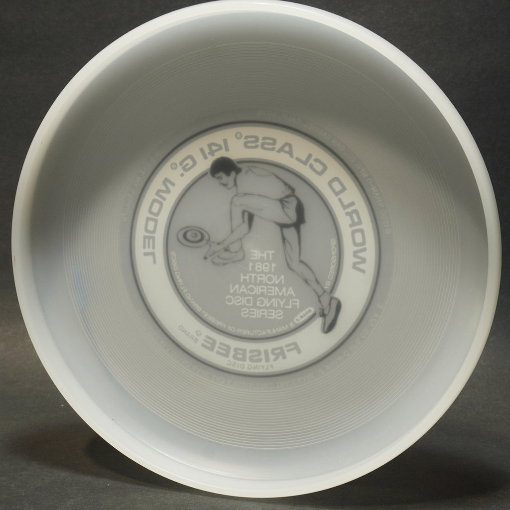 Wham-O 1981 North American Series 52A E Mold Disc,  Clear w/ Black 141g