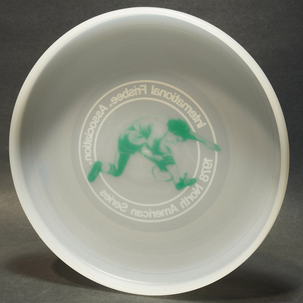 Wham-O 1978 North American Series Disc, 50 Mold Clear w/ Green Marini 141g