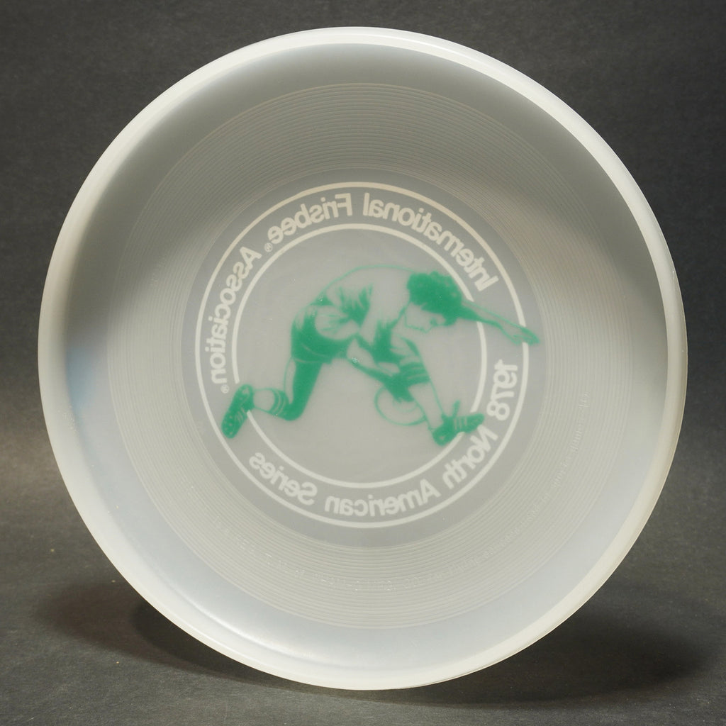 Wham-O North American Series 1978 Frisbee, 40 Mold Clear Disc Green Marini Design 119g