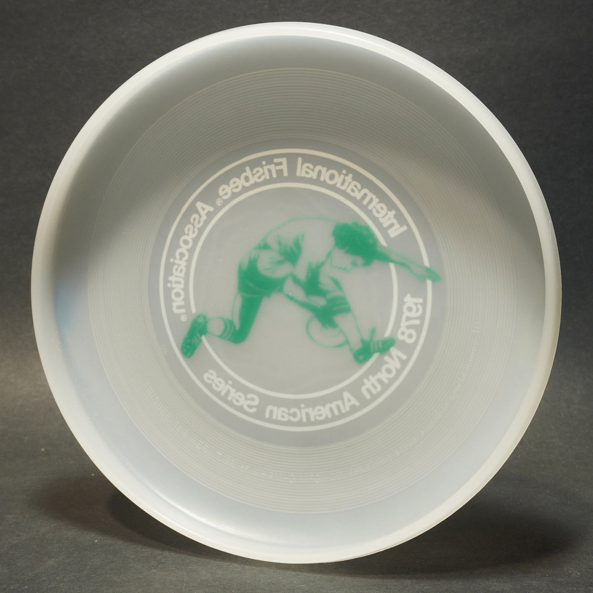 Wham-O North American Series 1978 Frisbee, 40 Mold Clear Disc Green Marini Design 119g