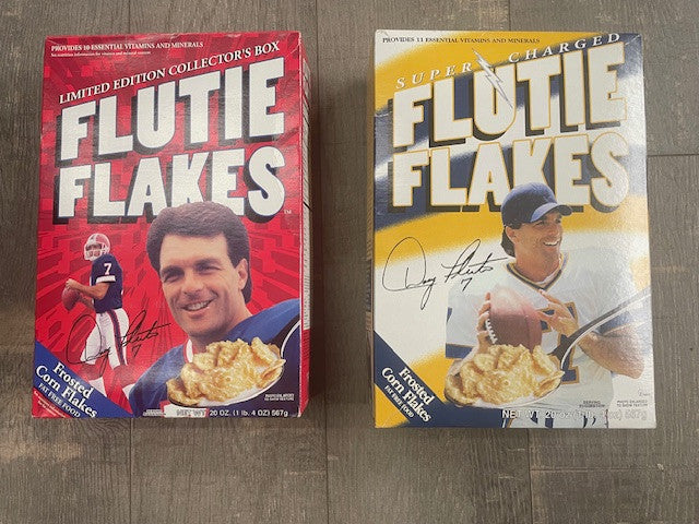 2 Unopened Boxes of Flutie Flakes
Yellow is Super Charged
Red is LImited Edition Collector's Box