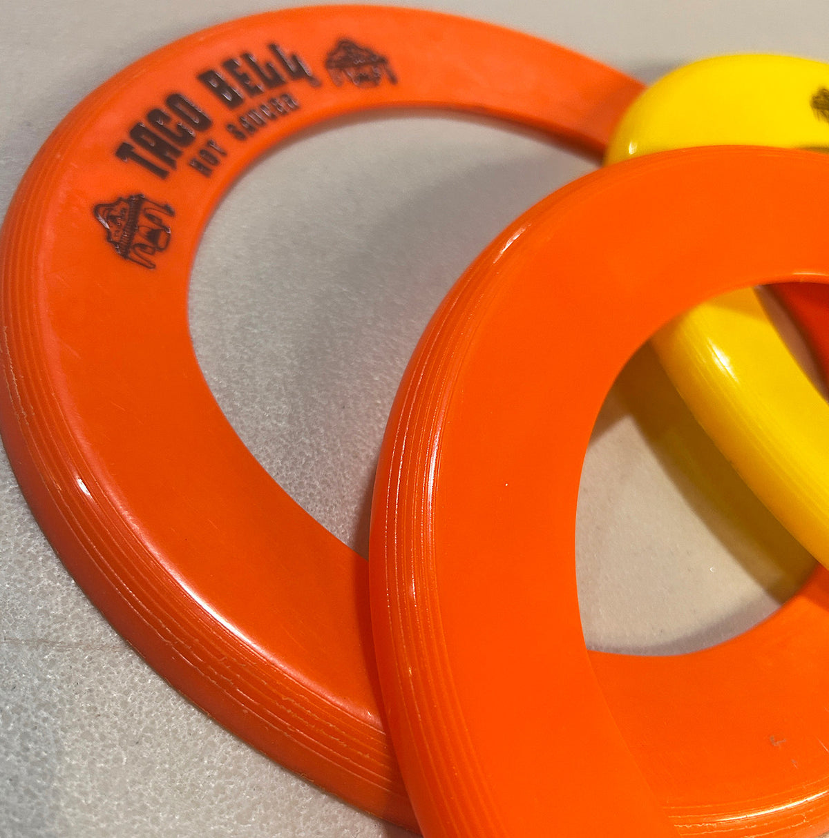 Whiz Rings Taco Bell Hot Saucer Set of 3