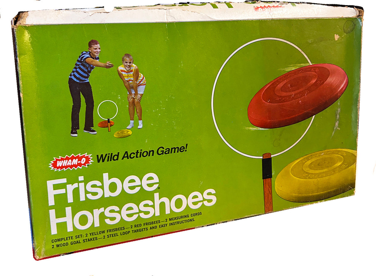 Wham-O Vintage Frisbee Horseshoes w/ Regular Frisbees